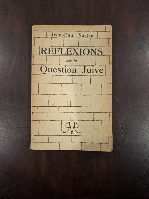 Reflexions sur la Question Juive | Jean-Paul Sartre | 1946 | 1e druk | Editions Morihien Paris | Geen ISBN