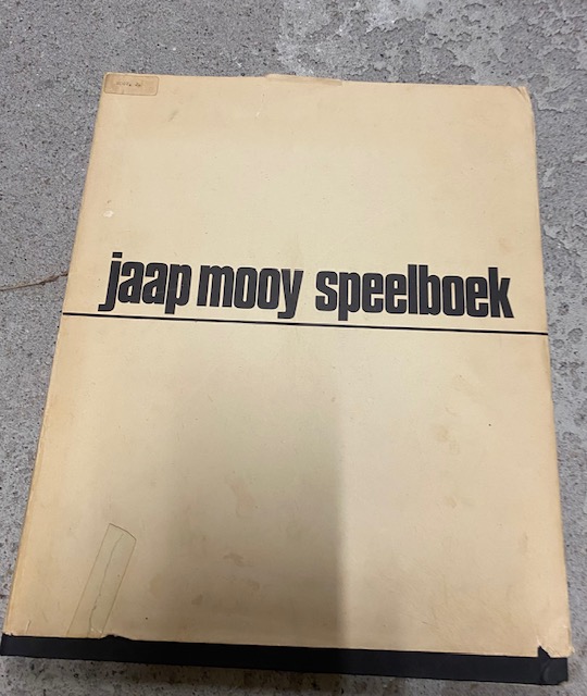 Jaap Mooy Speelboek | Gemeente Museum Arnhem | 1969 | Uitgave Stichting 'Octopus' te Deventer