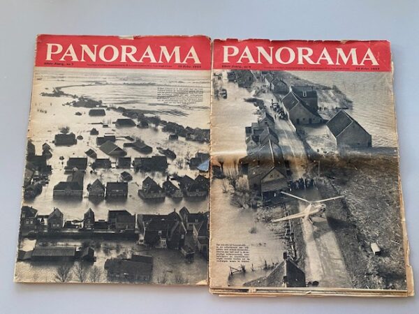 Kavel, 2 exemplaren: Panorama 13 en 20 februari 1953, watersnoodramp