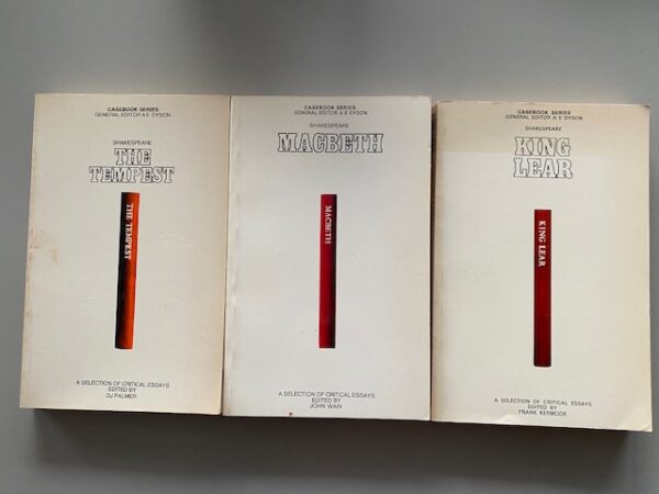 Kavel, 3 boeken | 1. King Lear, 2. Macbeth, 3. The Tempest | Shakespeare | Casebook series