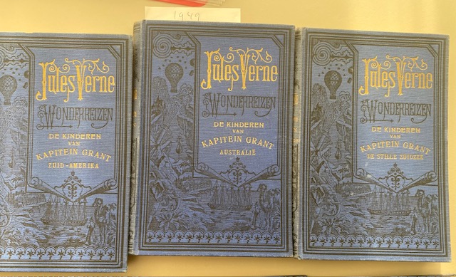 Kavel, 3 boeken | Jules Verne's Wonderreizen: 1. De kinderen van Kapitein Grant, De Stille Zuidzee; 2. De kinderen van Kapitein Grant, Zuid-Amerika; 3. De kinderen van Kapitein Grant, Australië