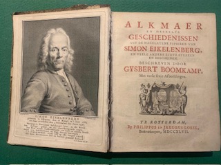 Alkmaer en deszelfs geschiedenissen uit de nagelatene papier van Simon Eikelenberg beschreven door Gysbert Boomkamp | 1747 | Philippus en Jakobus Losel